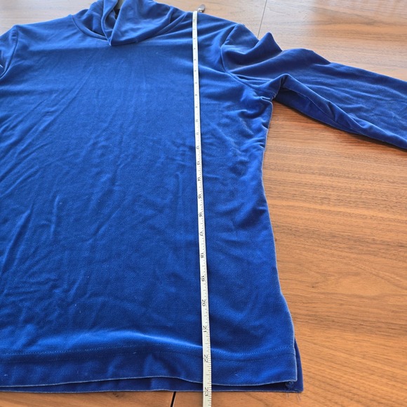 SNO SKINS Velvet Electric Blue Turtleneck - Picture 7 of 10
